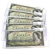 Image 1 : Lot of 5x BC-41b 1954 $20 VF to VF-EF Beattie-Rasminsky with all Different Prefixes. 5pcs. 