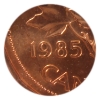 Image 3 : 1-cent 1985 Pointed 5 ICCS MS66 Red
