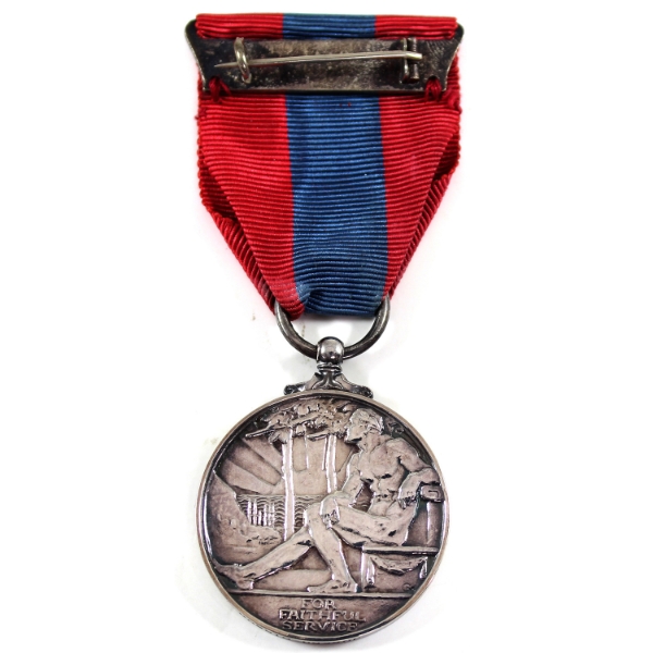 Great Britian ND Imperial Service Medal 25.78oz-Silver, 32mm.