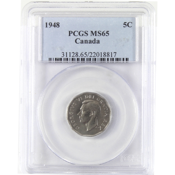5-cent 1948 PCGS MS65