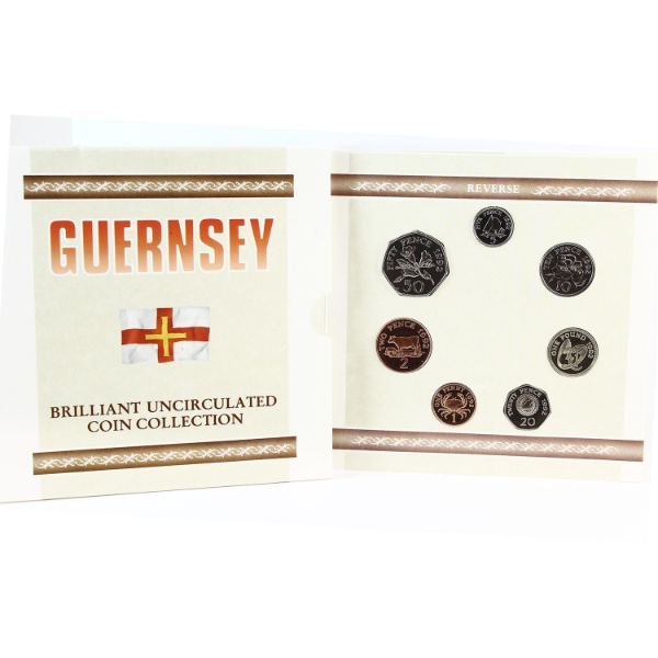 Guernsey Brilliant Uncirculated Coin Collection in Original Packaging w/ COA