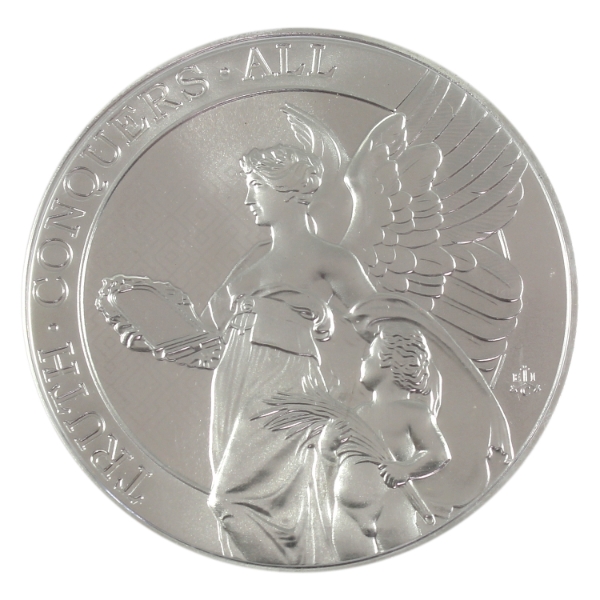 5oz St. Helena 2022 £5 Queen's Virtue- Victory Angel .999 Fine Silver Round (Tax Exempt)