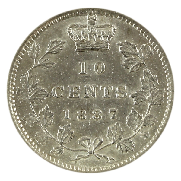 10-cent 1887 EF-AU