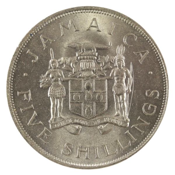 Jamaica 1966 5 Shillings 8th British Empire & Commonwealth Games Coin