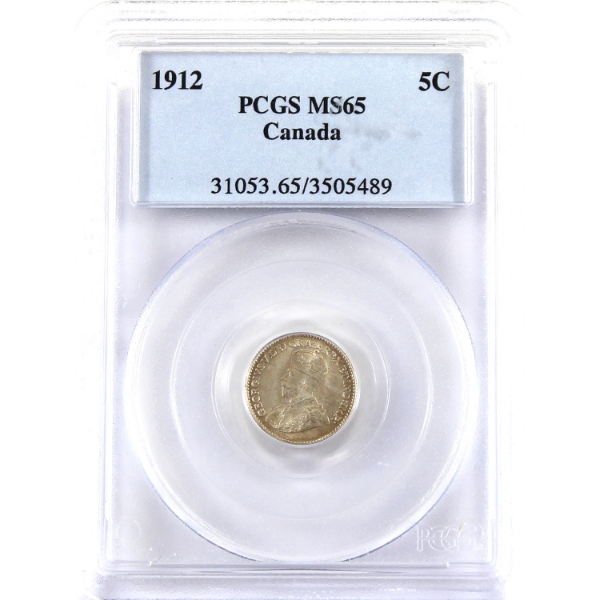 5-cent 1912 PCGS MS65