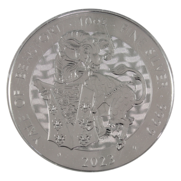 10oz Great Britain 2023 10 Pounds Yale of Beaufort .9999 Fine Silver Round (Tax Exempt)