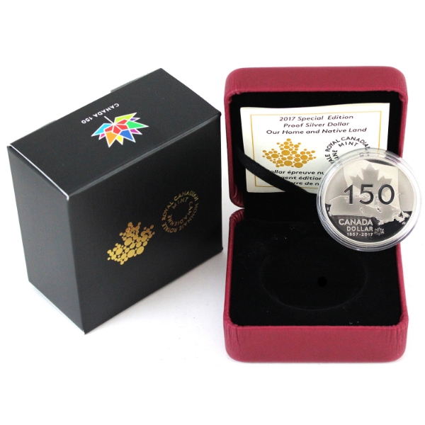 2017 $1 Our Home & Native Land Special Edition Proof Fine Silver Coin (Tax Exempt)