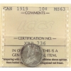 Image 1 : 10-cent 1919 ICCS MS63