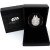 Image 1 : Niue Silver 2022 $5 Star Wars: Millennium Falcon 3oz Fine Silver Coin. (Tax Exempt)