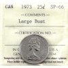 Image 1 : 25-cent 1973 Large Bust ICCS SP66