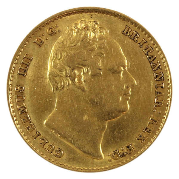 Great Britain Gold 1836 Sovereign EF-AU (rubbed)