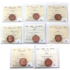 1-cent 1970, 1971, 1974, 1975, 1976, 1977, 1978 & 1979 ICCS MS66 Red. 8pcs