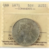 Image 1 : 50-cent 1871 ICCS AU55