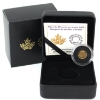 Image 1 : 2019 Gold 25-cent Bouquet of Maple Leaves 0.5g Pure Gold Coin (Tax Exempt)