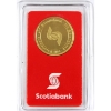 Image 1 : 1/4oz Gold Valcambi Suisse-Scotiabank .9999 Gold Round in Original Packaging (Tax Exempt)
