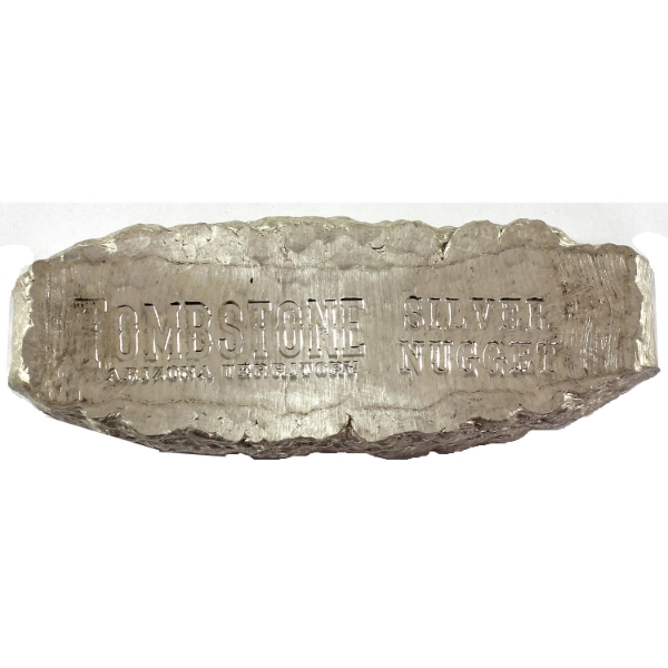 10oz Scottsdale Mint Tombstone Arizona .999 Fine Silver Nugget (Tax Exempt)