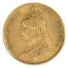 Image 2 : Great Britain Gold 1887 1/2 Sovereign AU 