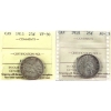 Image 1 : 25-cent 1911 VF30 & 1919 AU55 ICCS. 2pcs