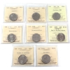 Image 1 : 25-cent 2001-2020 ICCS MS62 to MS66. 8pcs.