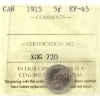 Image 1 : 5-cent 1915 ICCS EF45