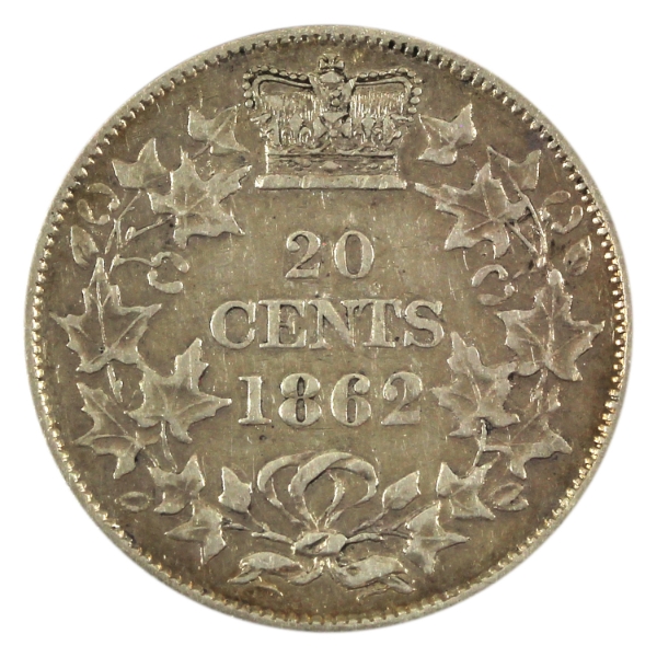 New Brunswick 20-cent 1862 VF-EF
