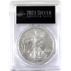 Image 2 : USA Silver 2021 $1 Silver Eagle - Type I First Strike 1oz .999 Fine Silver Coin PCGS MS70
