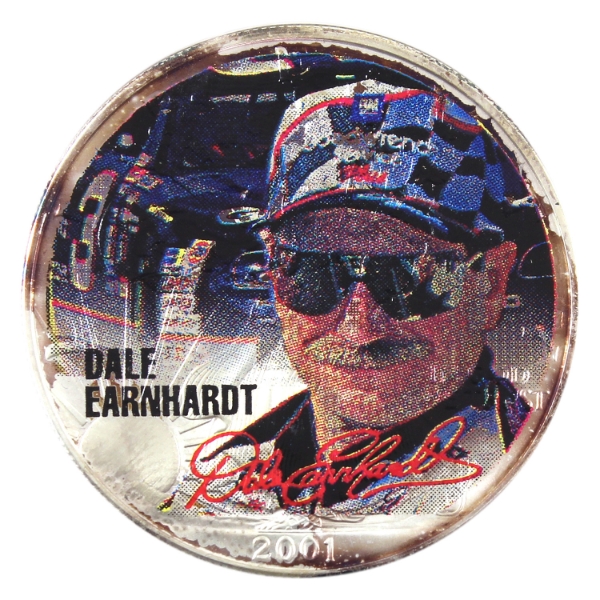 1oz USA 2001 Dale Earnhardt Colorized .999 Fine Silver Eagle (Tax Exempt)