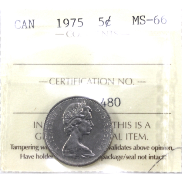 5-cent 1975 ICCS MS66