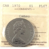 Image 1 : Nickel $1 1970 ICCS PL67 Cameo
