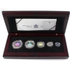 Image 1 : 2003 Holographic Silver Maple Leaf .9999 Fine Silver 5-Coin Fractional Set (Tax Exempt)