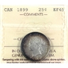 Image 1 : 25-cent 1899 ICCS EF45