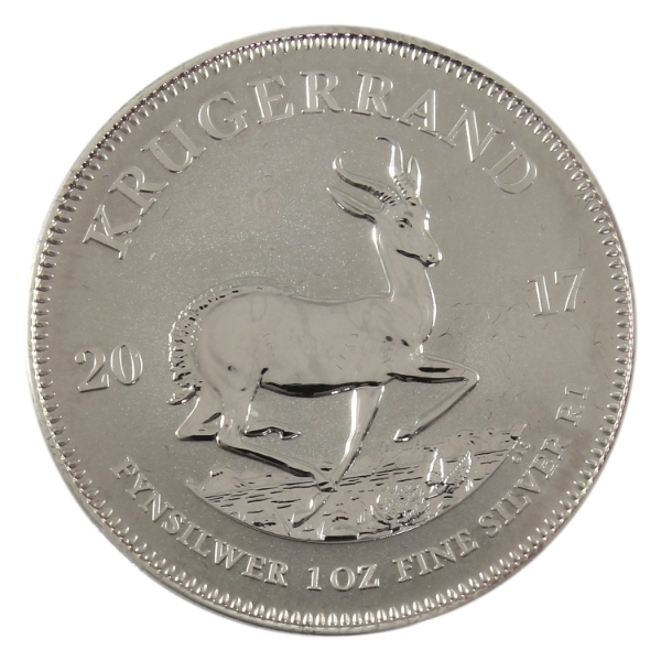 South Africa Silver 2017 Krugerrand 50th Anniversary Privy 1oz .999 Fine Silver (Tax Exempt)