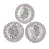 Image 2 : 3x 1oz Australia 2007 $1 Lunar Series .999 Fine Silver Rounds. 3pcs