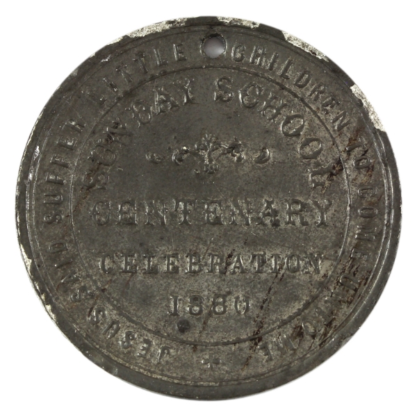 Great Britain 1880 Robert Raikes Sunday School Centenary Medal 10.32g-White Metal, 32mm