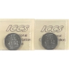 Image 2 : 50-cent 2001P & 2002P Ascension ICCS MS65. 2pcs
