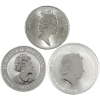 Image 2 : 1oz Australia 1996-2019 $1 Silver Coins. 3pcs. (Tax Exempt)