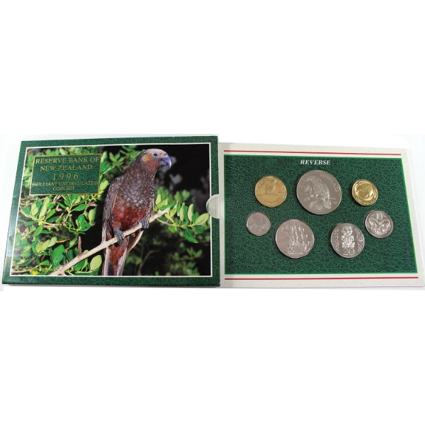 New Zealand 1996 7-Coin Brilliant Uncirculated Coin Set