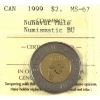 Image 1 : $2 1999 Nunavut Mule ICCS MS67 NBU