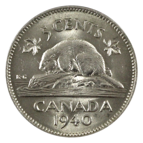 5-cent 1940 BU