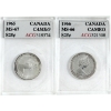 Image 1 : 25-cent 1965 MS67 & 1966 MS66 ACG Certified. 2pcs