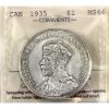 Image 1 : Silver $1 1935 ICCS MS66