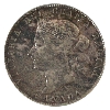 Image 2 : 25-cent 1871 Obverse 2 Repunched Last 1 CCCS F15