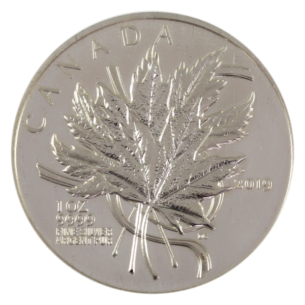 2019 $20 The Beloved Maple Leaf 1oz .9999 Fine Silver Coin (Tax Exempt)