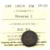 Image 1 : 10-cent 1881H Obverse 2 ICCS VF20