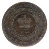 Image 2 : New Brunswick 1-cent 1864 Short 6; E Over F ICCS VG10