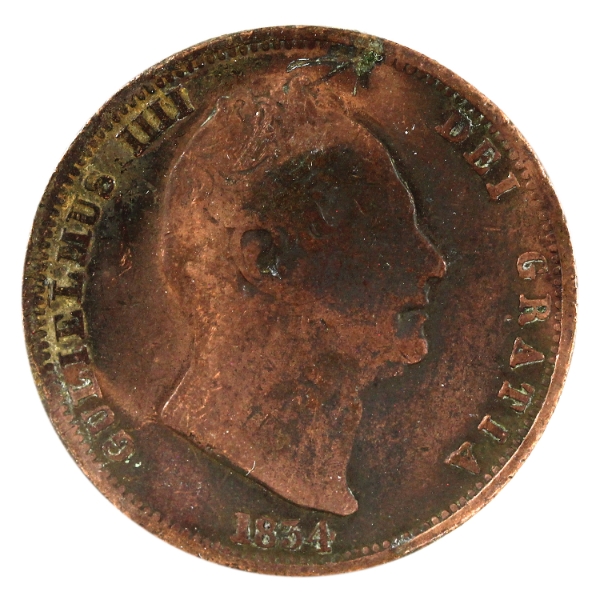 Great Britain 1834 1/2 Penny VG