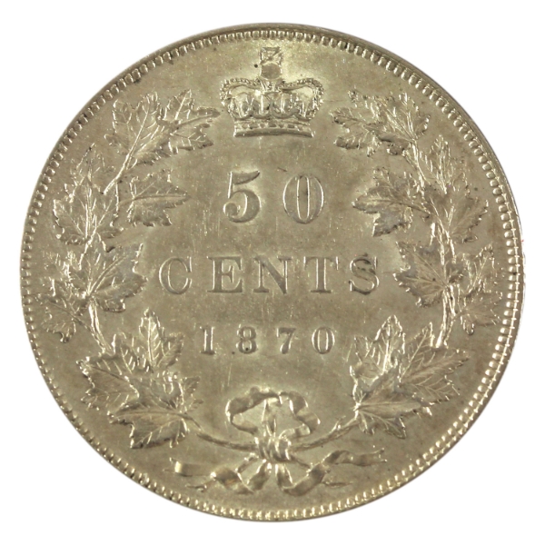 50-cent 1870 LCW AU-UNC