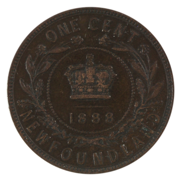 Newfoundland 1-cent 1888 VF-EF