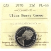 Image 1 : 25-cent 1970 ICCS PL66 UHC