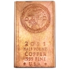  Half Pound Copper : The Psychedelic Punk Design .999 Fine Bar